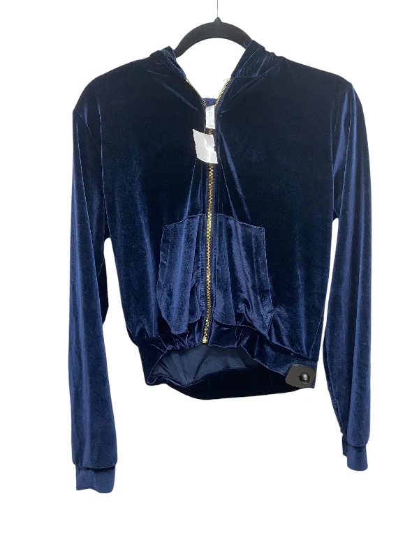 Men's sporty fleece jacket-Jacket Other By Fabletics In Blue, Size: S