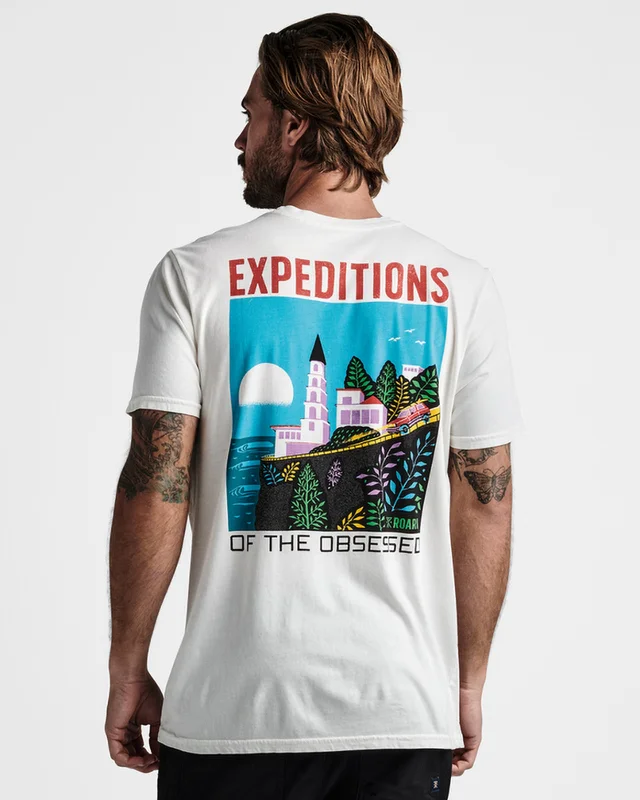 Men's comfy lounge t-shirt-Expeditions of The Obsessed Premium S/S T-Shirt