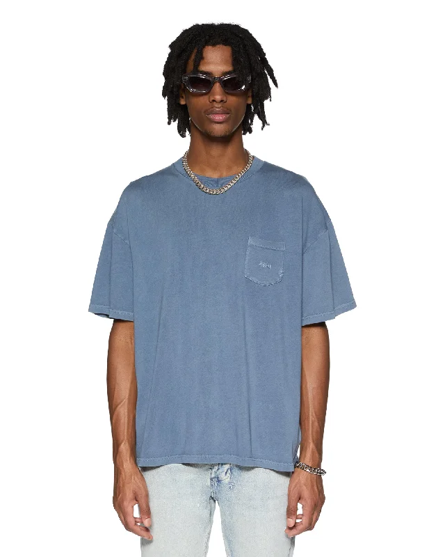 Men's summer-ready t-shirt-EST POCKET SS TEE DEEP END