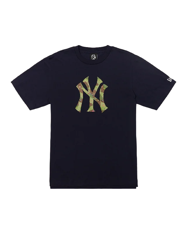 Men's soft-touch t-shirt-NEW YORK YANKEES STARFIELD LOGO TEE - NAVY