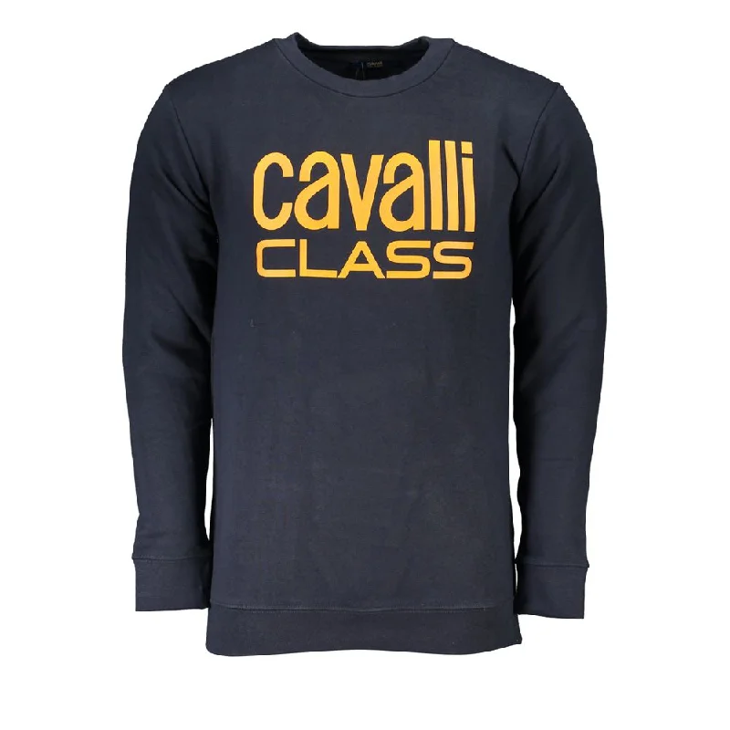 Men's drape cardigan-Cavalli Class Cotton Men's Sweater