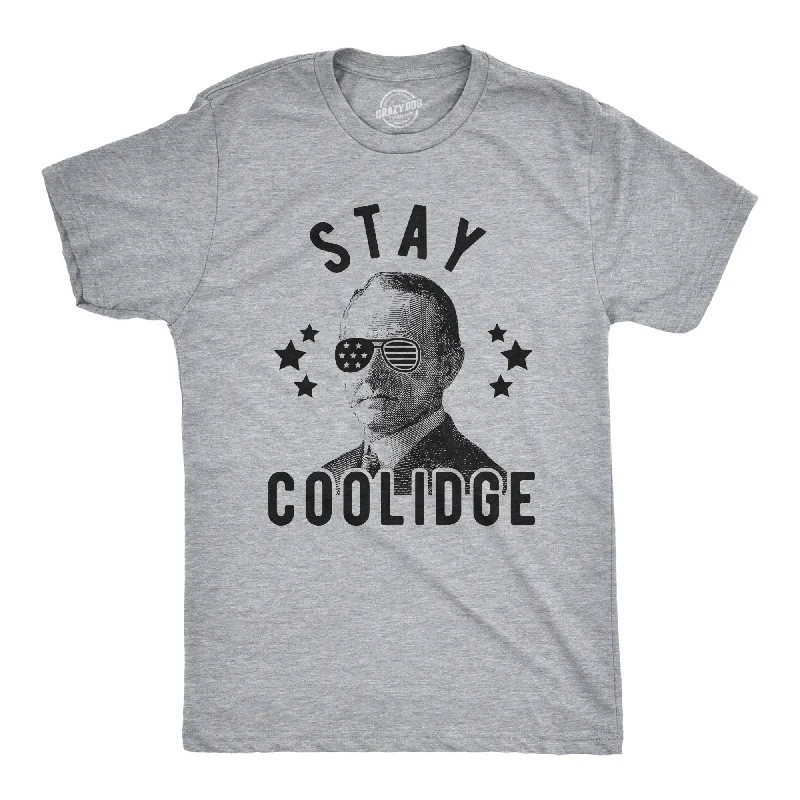 Men's nature-inspired graphic t-shirt-Stay Coolidge Men's T Shirt