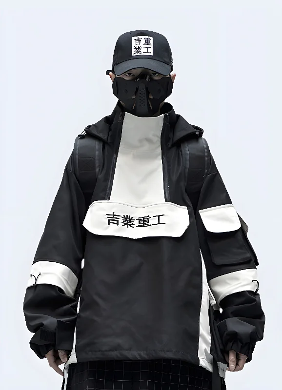 Men's functional utility jacket-Kanji Windbreaker