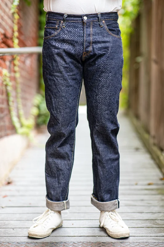 Men's sporty work pants-UES 400T - Tapered Leg Denim