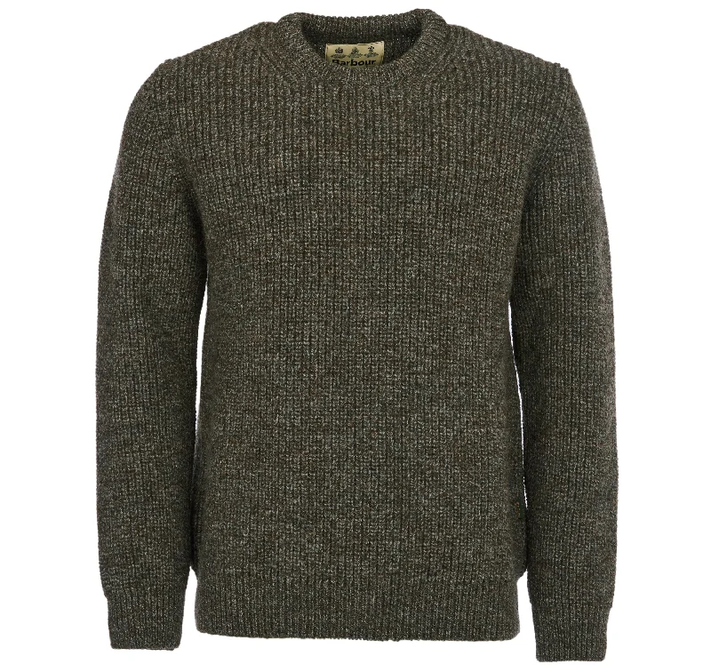 Men's alpaca sweater-Barbour Derby Tweed New Tyne Sweater