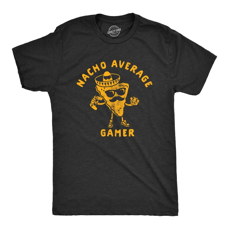 Men's vintage graphic t-shirt-Nacho Average Gamer Men's T Shirt