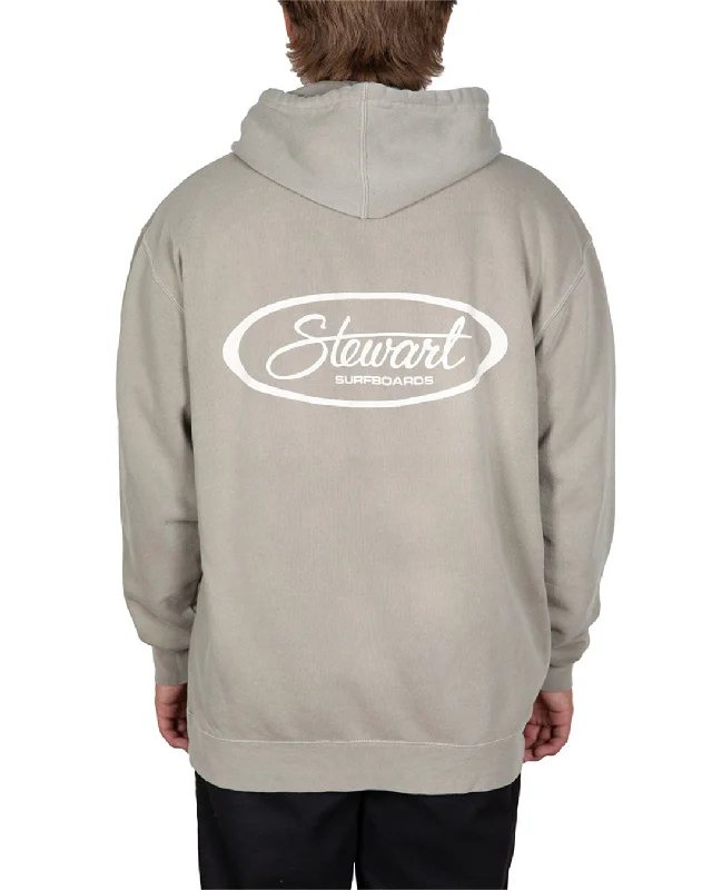 Men's performance travel hoodie-Stewart Surf Oval Pullover Hoody