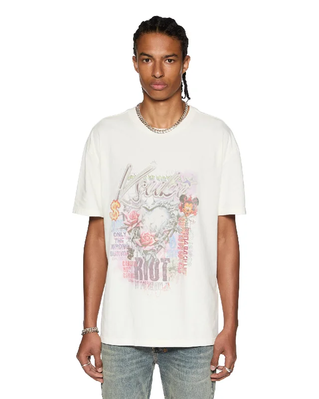 Men's comfy lounge t-shirt-SKETCH BIGGIE SS TEE BONE