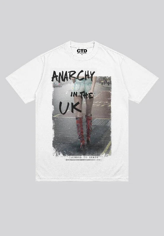 Men's tech-fabric t-shirt-ANARCHY IN THE UK T-SHIRT WHITE