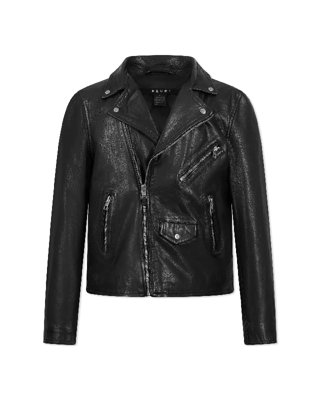 Men's organic wool jacket-Ksubi Jeans Eagle Leather Jacket