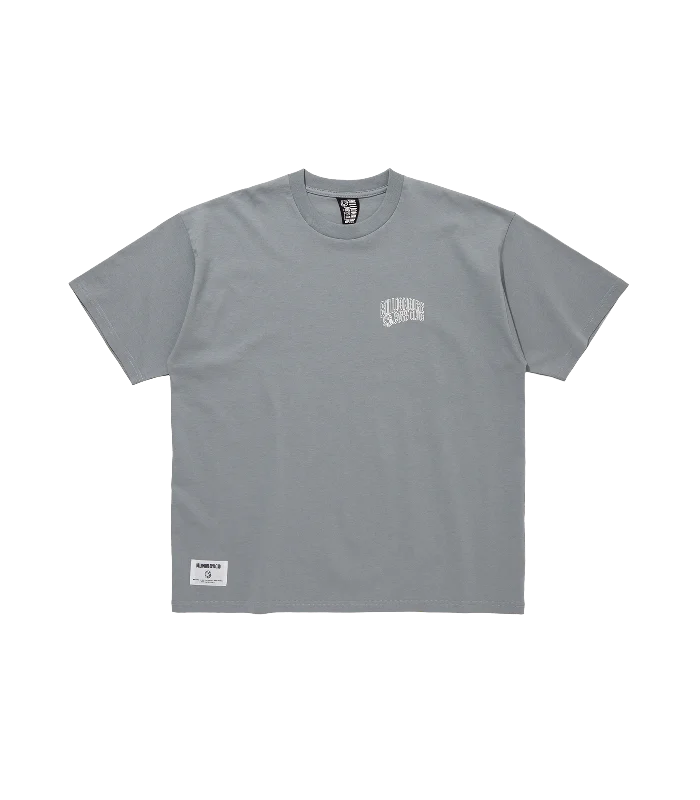 Men's relaxed fit casual t-shirt-SMALL ARCH LOGO T-SHIRT - COOL GREY