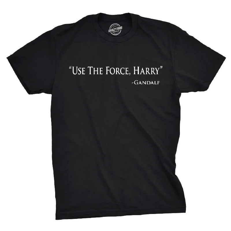 Men's iconic design t-shirt-Use The Force Harry Men's T Shirt