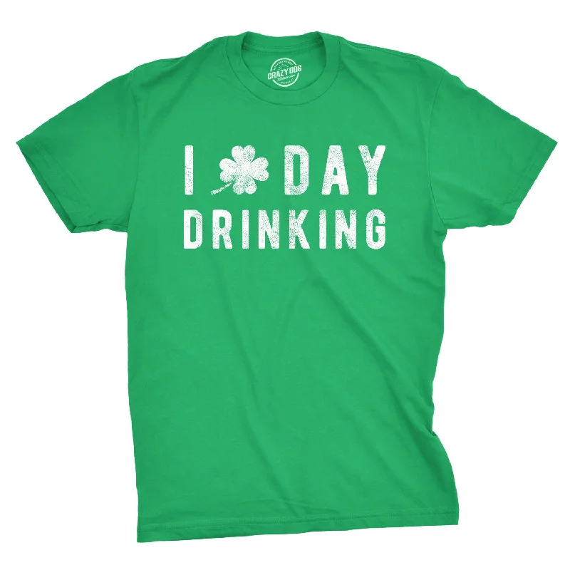 Men's minimalist design t-shirt-I Clover Day Drinking Men's T Shirt