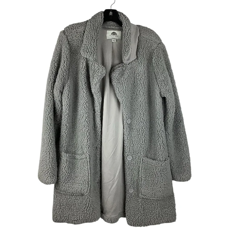 Men's fashion-forward fleece jacket-Jacket Faux Fur & Sherpa By Cmc In Grey, Size: M