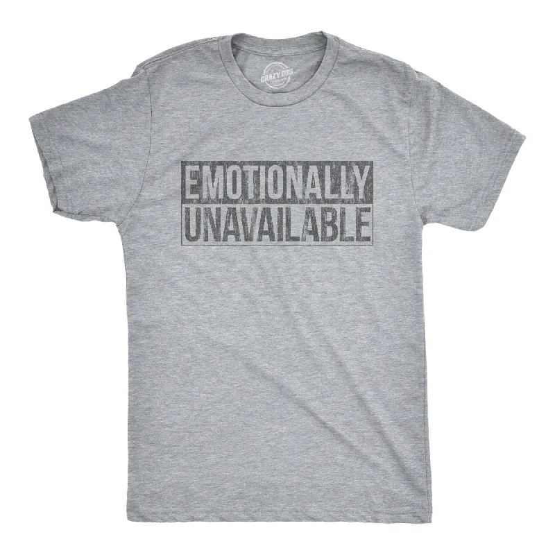 Men's eco-friendly fabric t-shirt-Emotionally Unavailable Men's T Shirt