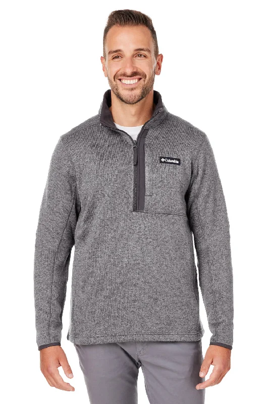 Men's ultra-lightweight parka-Columbia Mens Sweater Weather Full Zip Jacket - Heather City Grey - Closeout