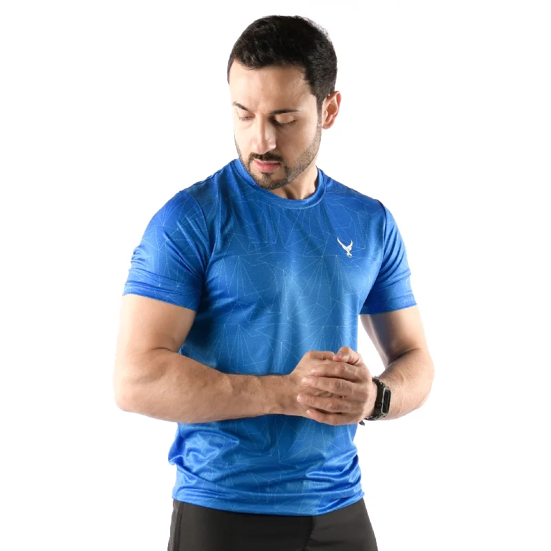 Men's tech-fabric t-shirt-Muscle Shirt Laser Blue