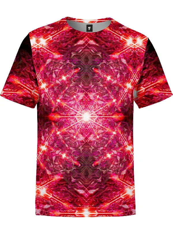 Men's nature-inspired graphic t-shirt-Solar Explosion Unisex Crew