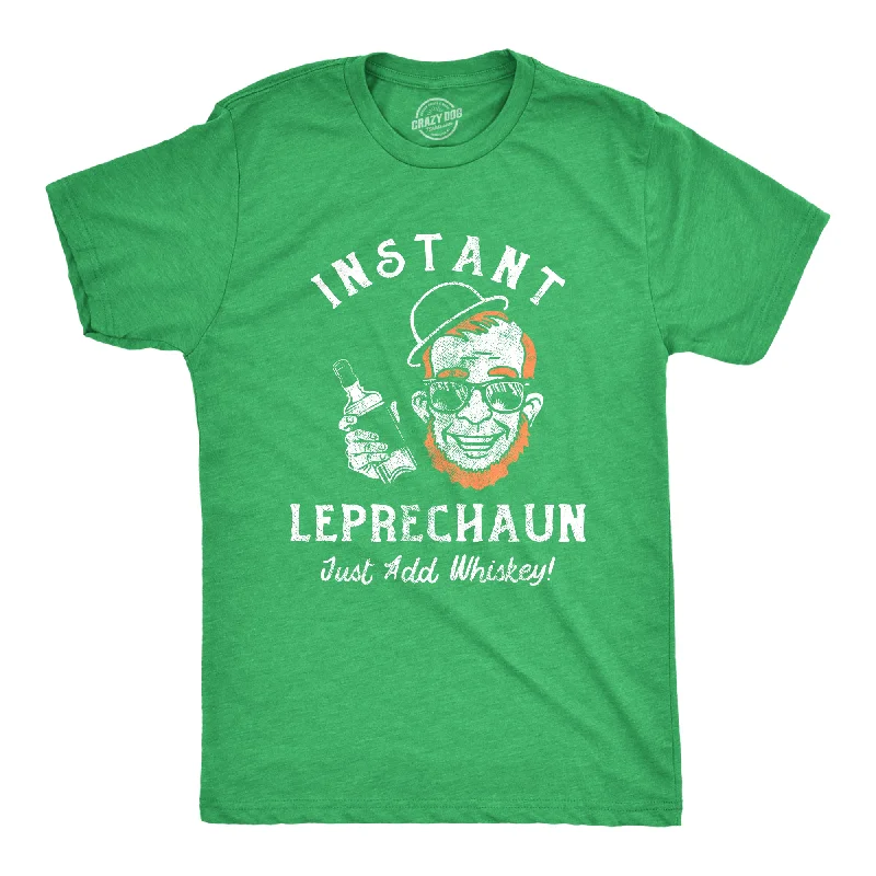 Men's ultra-soft t-shirt-Instant Leprechaun Just Add Whiskey Men's T Shirt