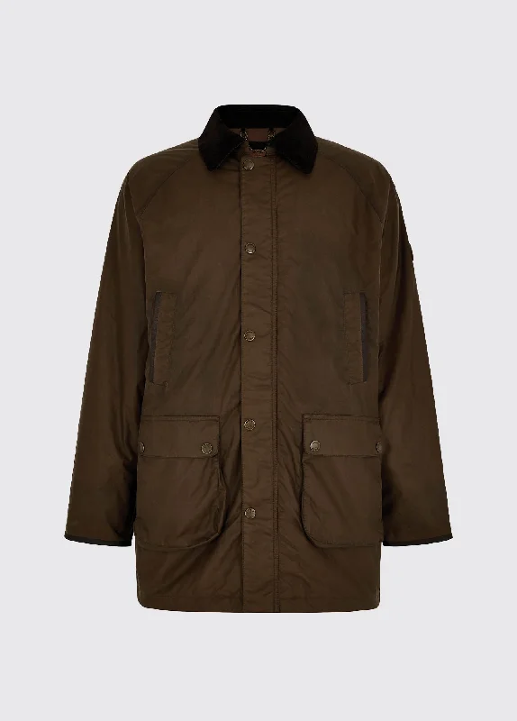 Men's wrinkle-free field jacket-Brunswick Wax Jacket - Ginger