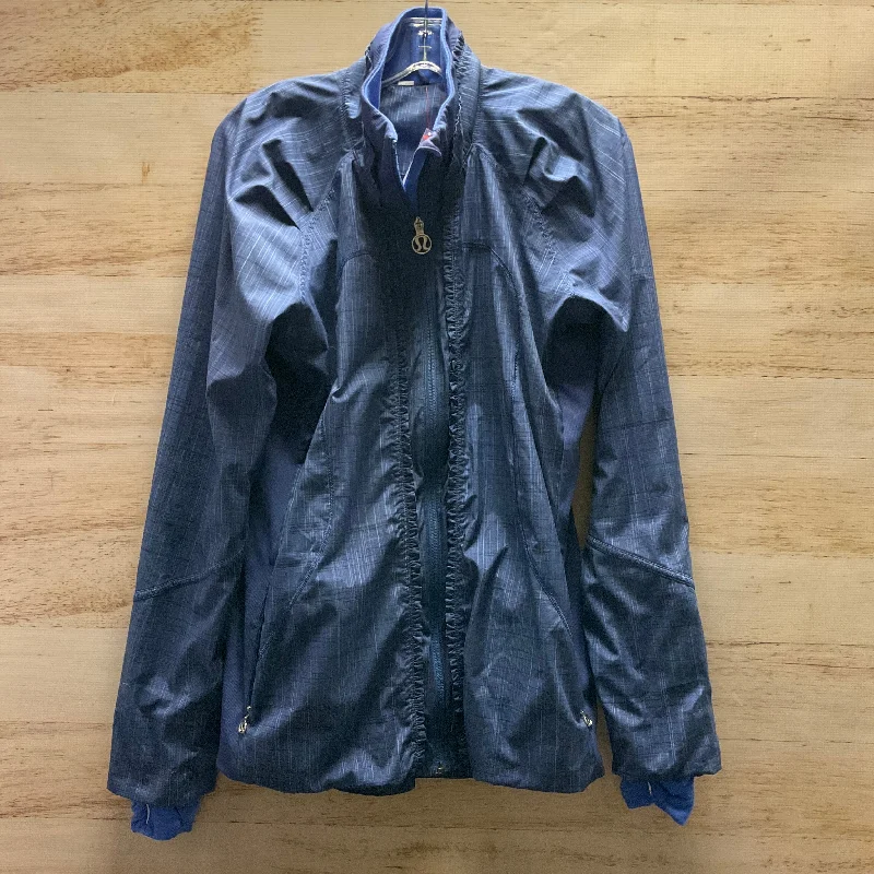 Men's antibacterial leather jacket-Jacket Other By Lululemon In Blue, Size: L