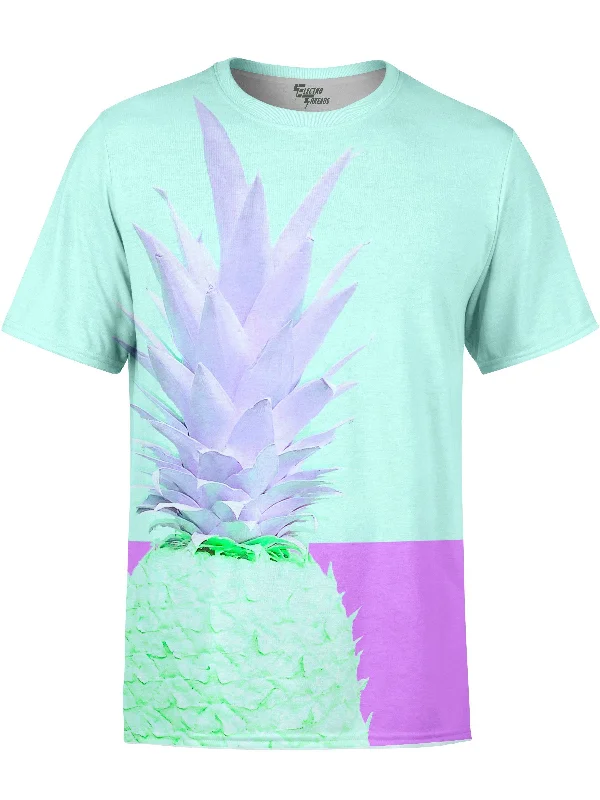 Men's tech-fabric t-shirt-Retro Fineapple Unisex Crew