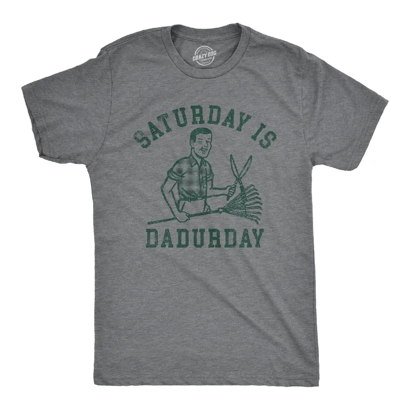 Men's soft-touch t-shirt-Saturday Is Dadurday Men's T Shirt