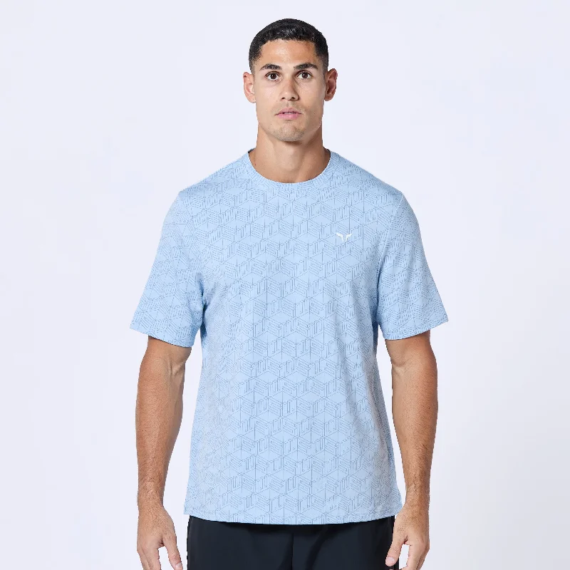 Men's pre-shrunk t-shirt-Essential Active Tee - Skyway Print