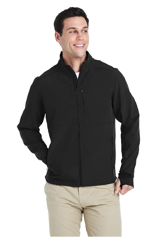 Men's breathable puffer jacket-Spyder Mens Touring Full Zip Jacket - Black