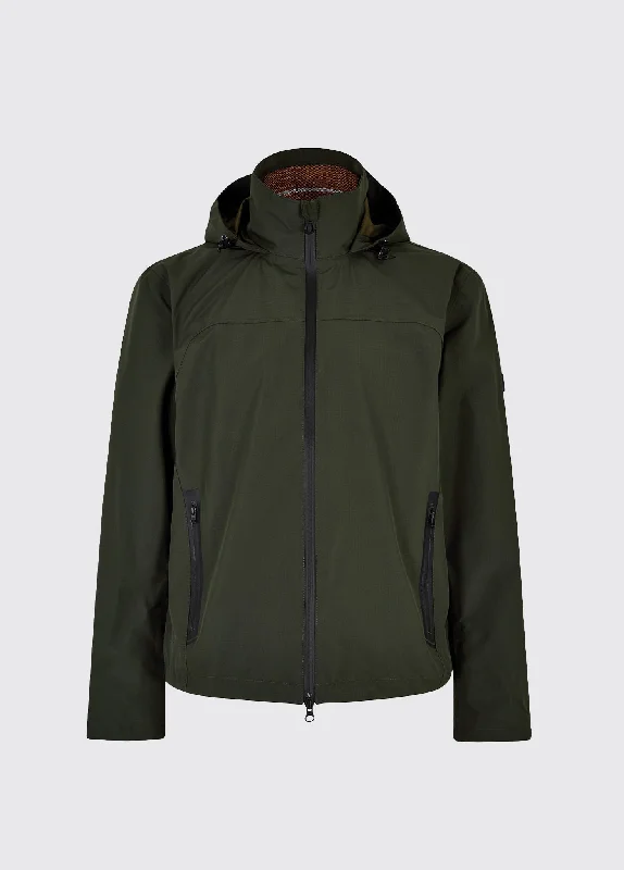 Men's relaxed fit utility coat-Barrow Mens Jacket - Pesto