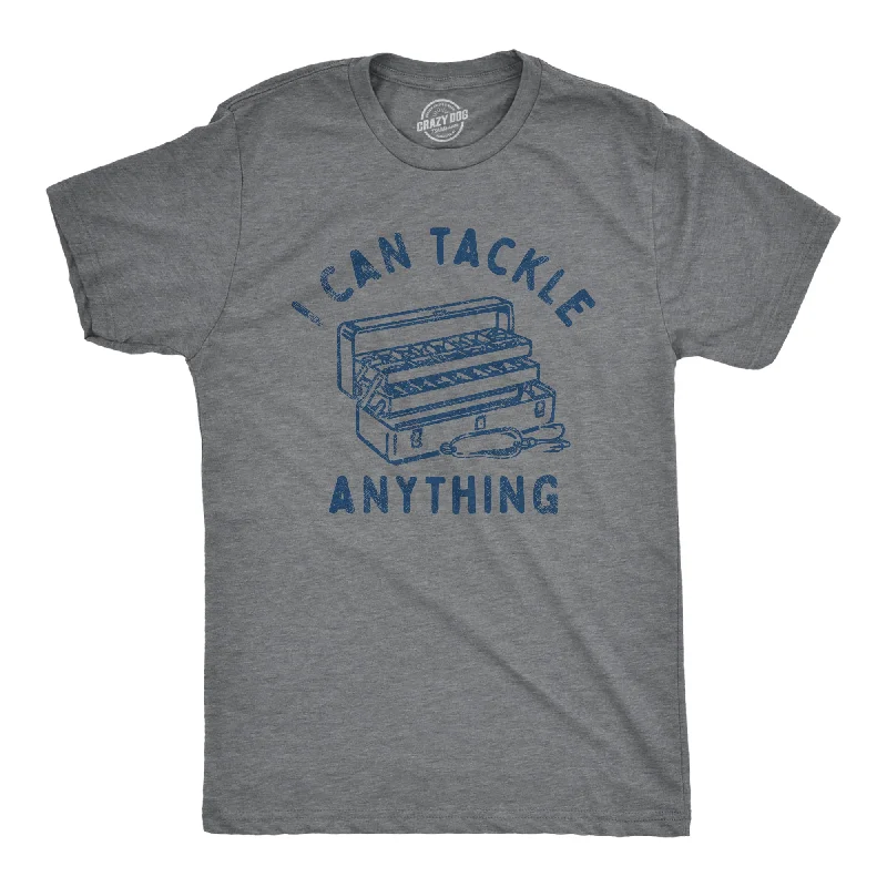 Men's bold graphic t-shirt-I Can Tackle Anything Men's T Shirt