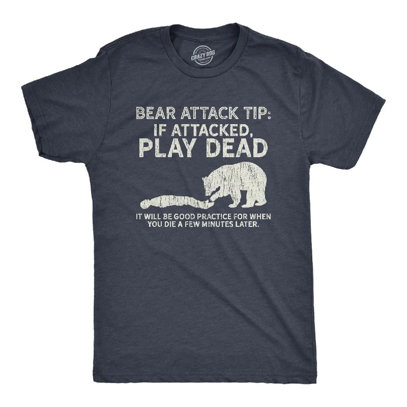 Men's iconic design t-shirt-Bear Attack Tip Men's T Shirt