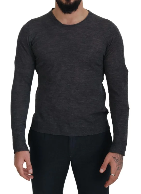 Men's trendy knit-Costume National  Crewneck Pullover Men's Sweater