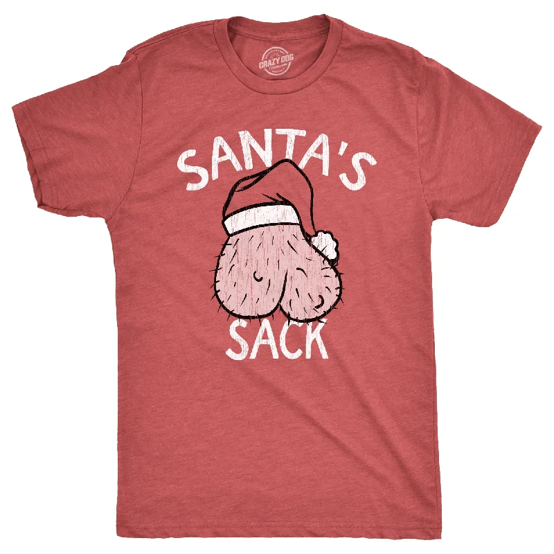 Men's relaxed fit casual t-shirt-Santas Sack Men's T Shirt