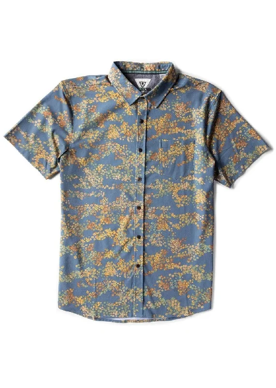 Men's breathable office wear shirt-Vissla Short Sleeve Men's Woven Shirts