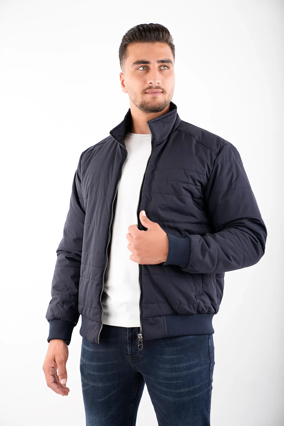 Men's quick-dry field jacket-Navy Jackets With Black Code