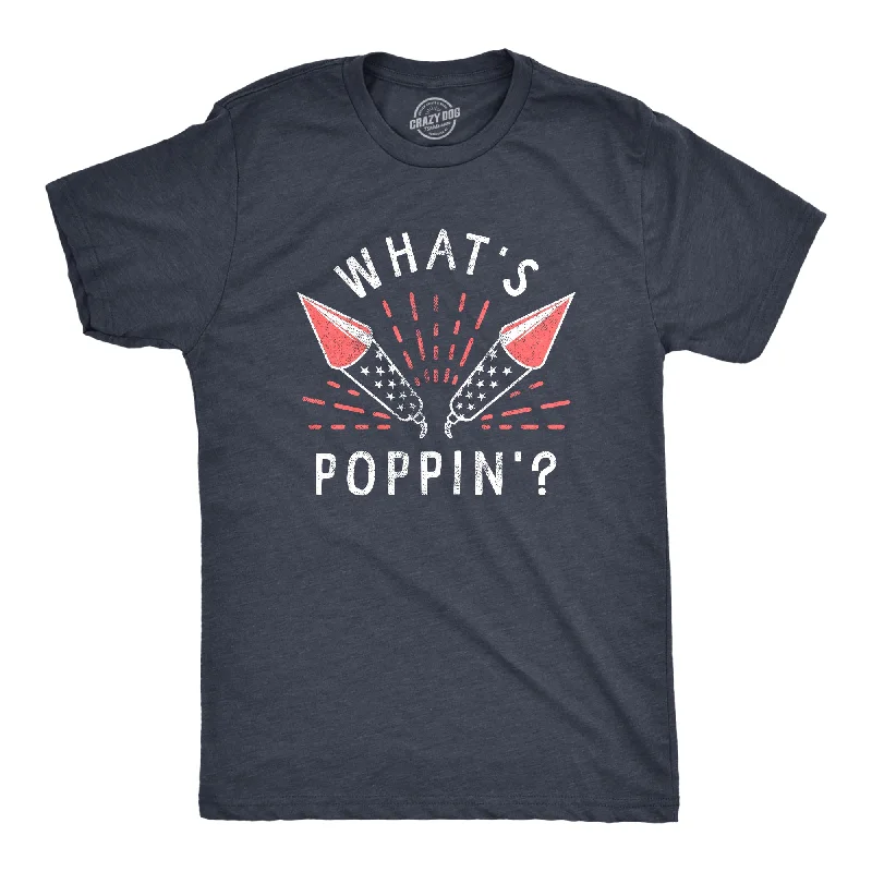 Men's comfy lounge t-shirt-Whats Poppin Men's T Shirt