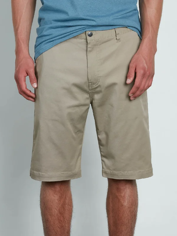 Men's sustainable running shorts-Vmonty Stretch Shorts - Khaki