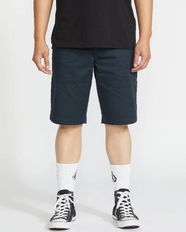 Men's ultra-comfortable beach shorts-Frickin Modern Stretch Shorts - Dark Navy