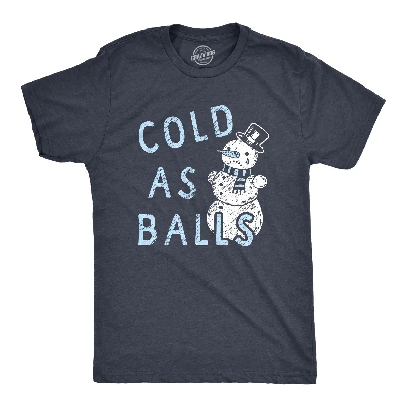 Men's iconic design t-shirt-Cold As Balls Men's T Shirt