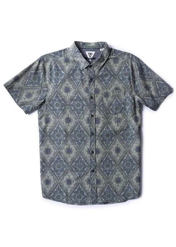 Men's wrinkle-resistant travel wear shirt-Vissla Short Sleeve Men's Woven Shirts