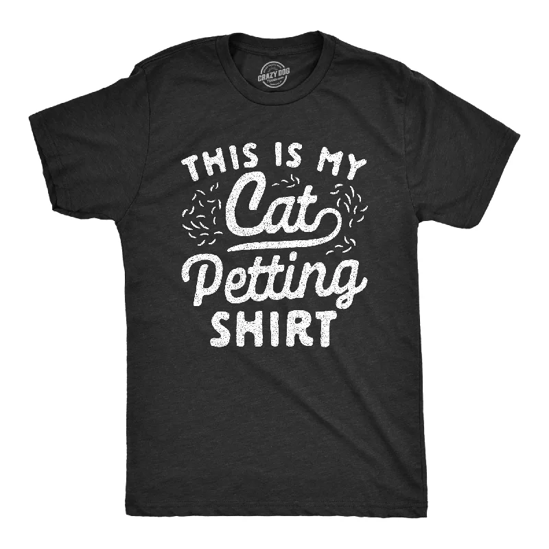 Men's iconic design t-shirt-This Is My Cat Petting Shirt Men's T Shirt