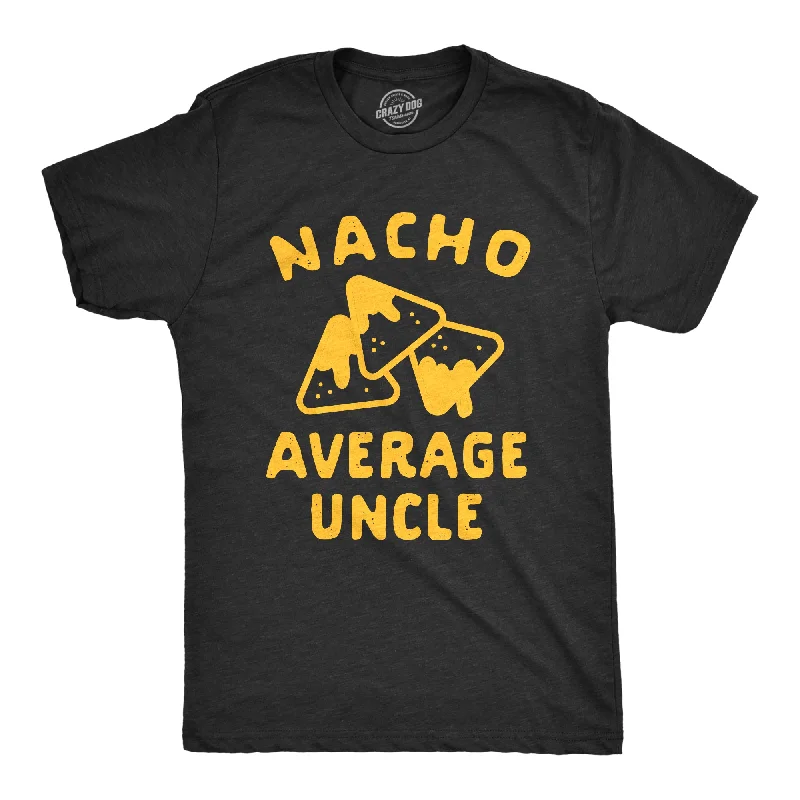 Men's vintage graphic t-shirt-Nacho Average Uncle Men's T Shirt