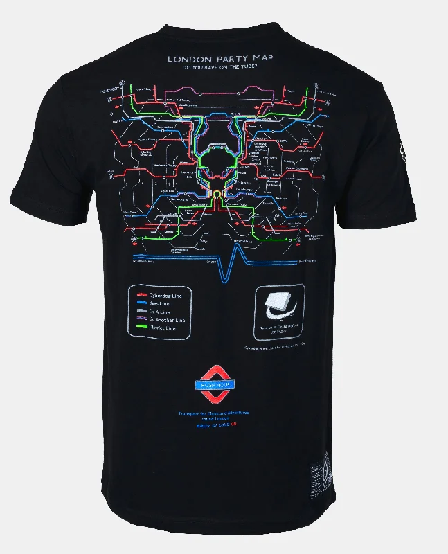 Men's sport-inspired t-shirt-PARTY MAP T-SHIRT MENS WHITE