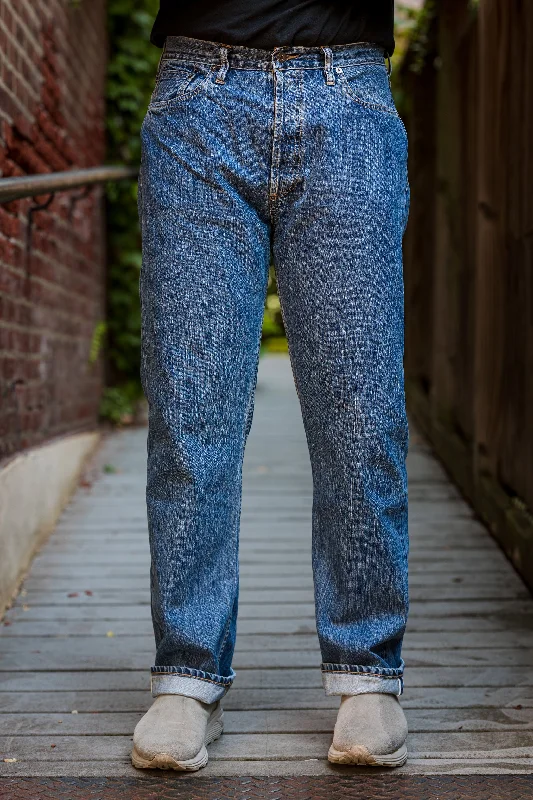 Men's quick-dry travel pants-3sixteen CS-101xs Classic Straight ⁠-⁠ Stonewashed Indigo Selvedge