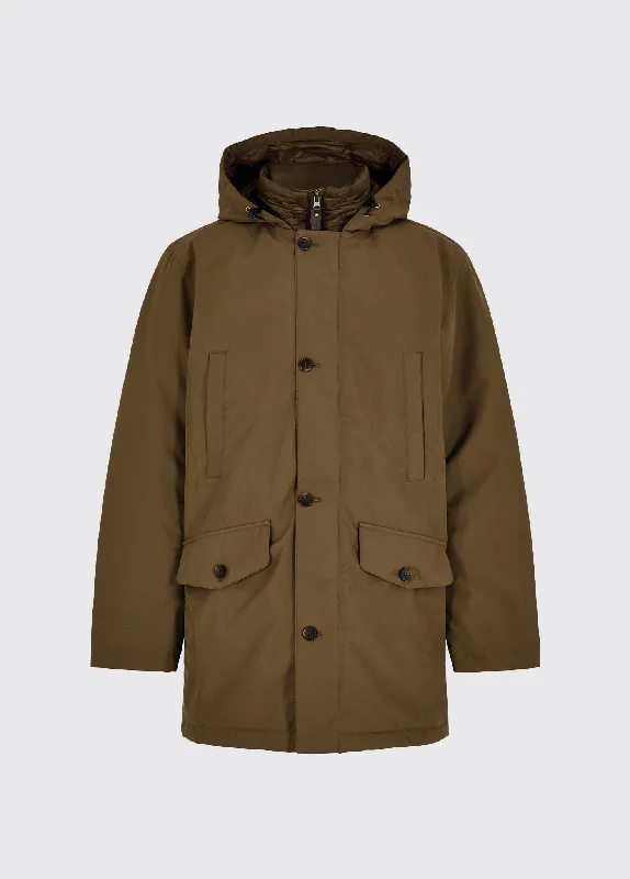 Men's quick-dry field jacket-Urlingford Down Parka Jacket - Breen