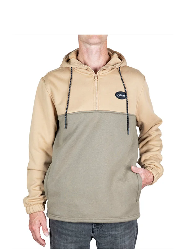 Men's wrinkle-free travel hoodie-Stewart Paxton Quarter Zip Hoodie