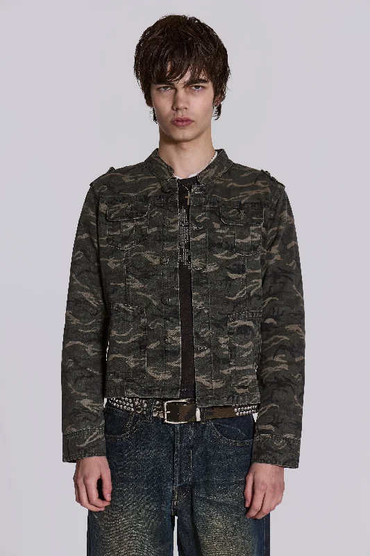 Men's summer puffer jacket-Camo Covert Jacket