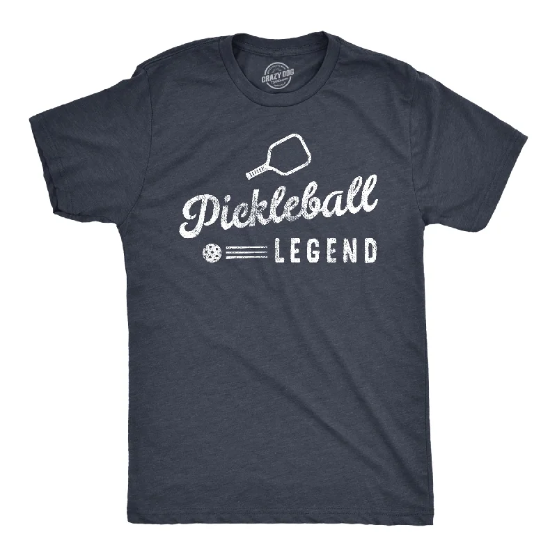 Men's nature-inspired graphic t-shirt-Pickleball Legend Men's T Shirt