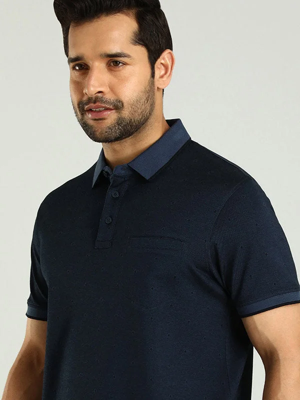 Men's quick-dry performance polo shirt-Men Printed Polo T-Shirt